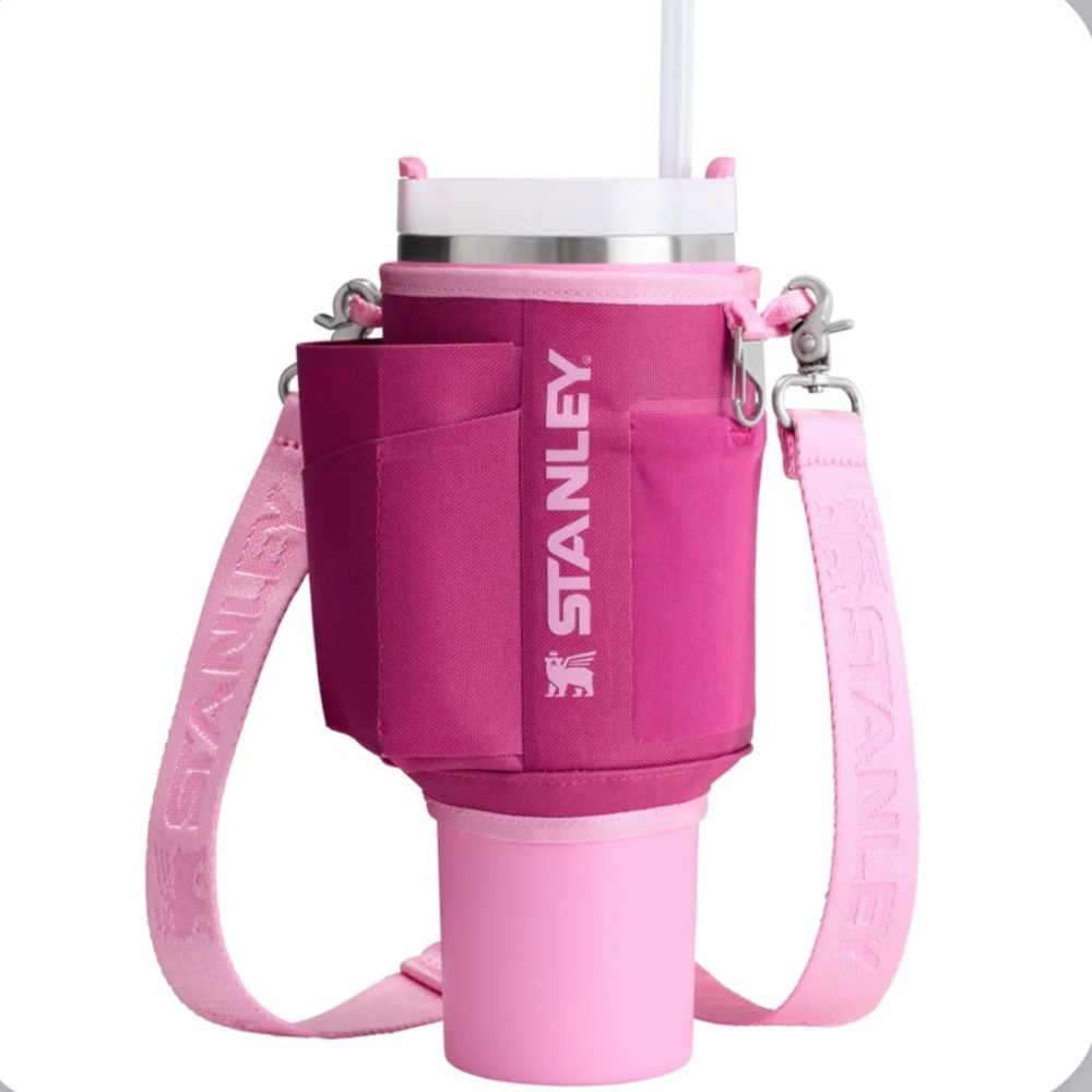 NWT Stanley All Day 40 oz Quencher Carry-All in fuscia - Picture 6 of 6
